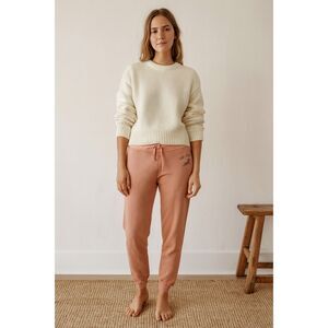 The Great. Orange Brown 100% Cotton Joggers Trousers Pants  Women's Size 1